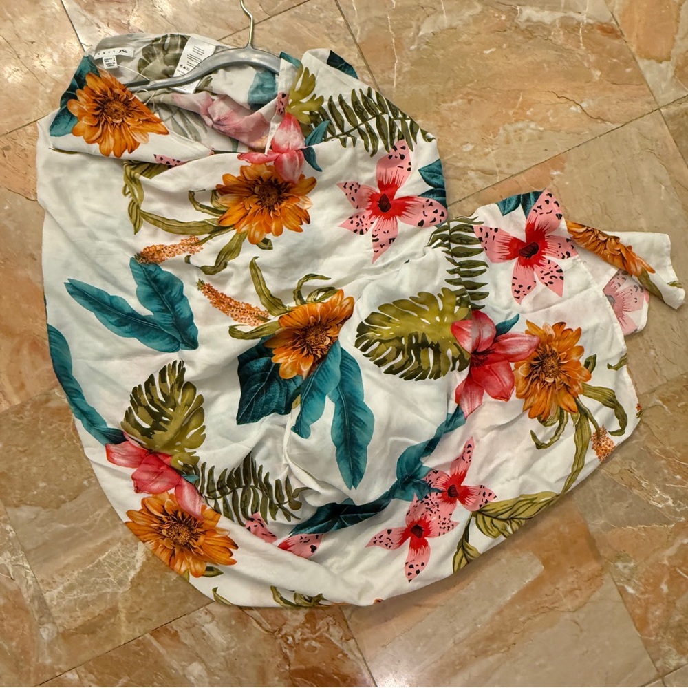 NWT Tropical Beach Wrap Skirt
